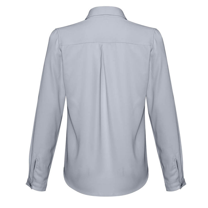 Biz Collection S626LL Womens Madison Long Sleeve Shirt Silver Mist