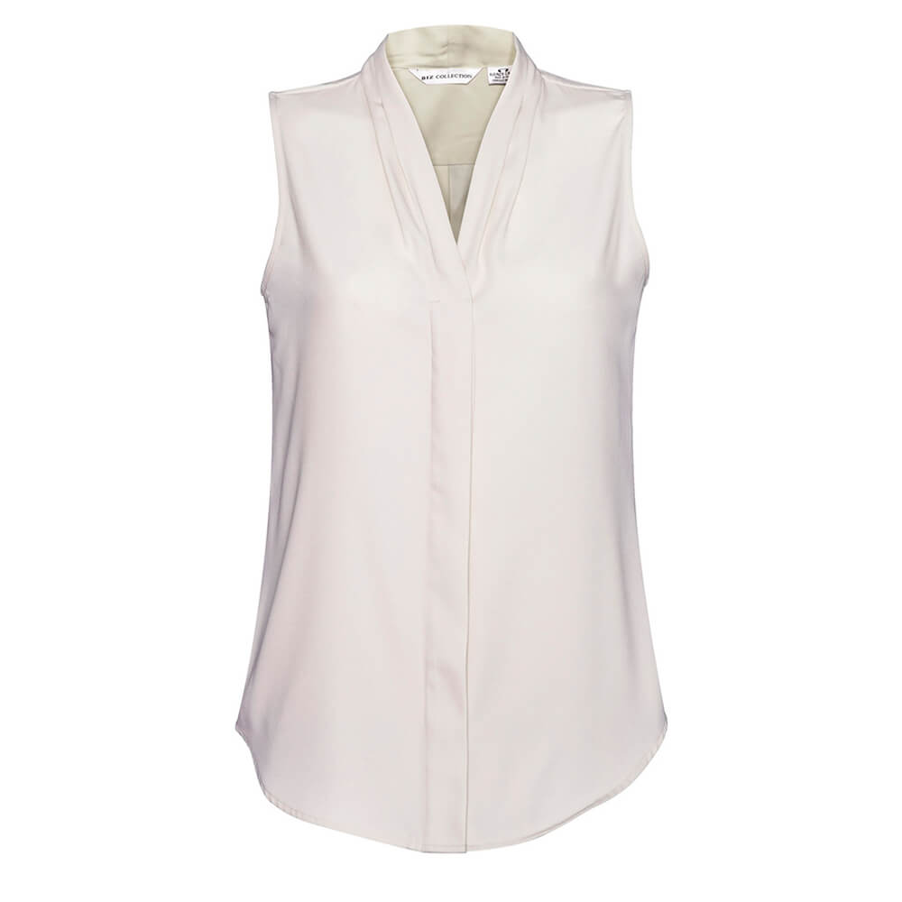 Biz Collection S627LN Womens Madison Sleeveless Top Ivory