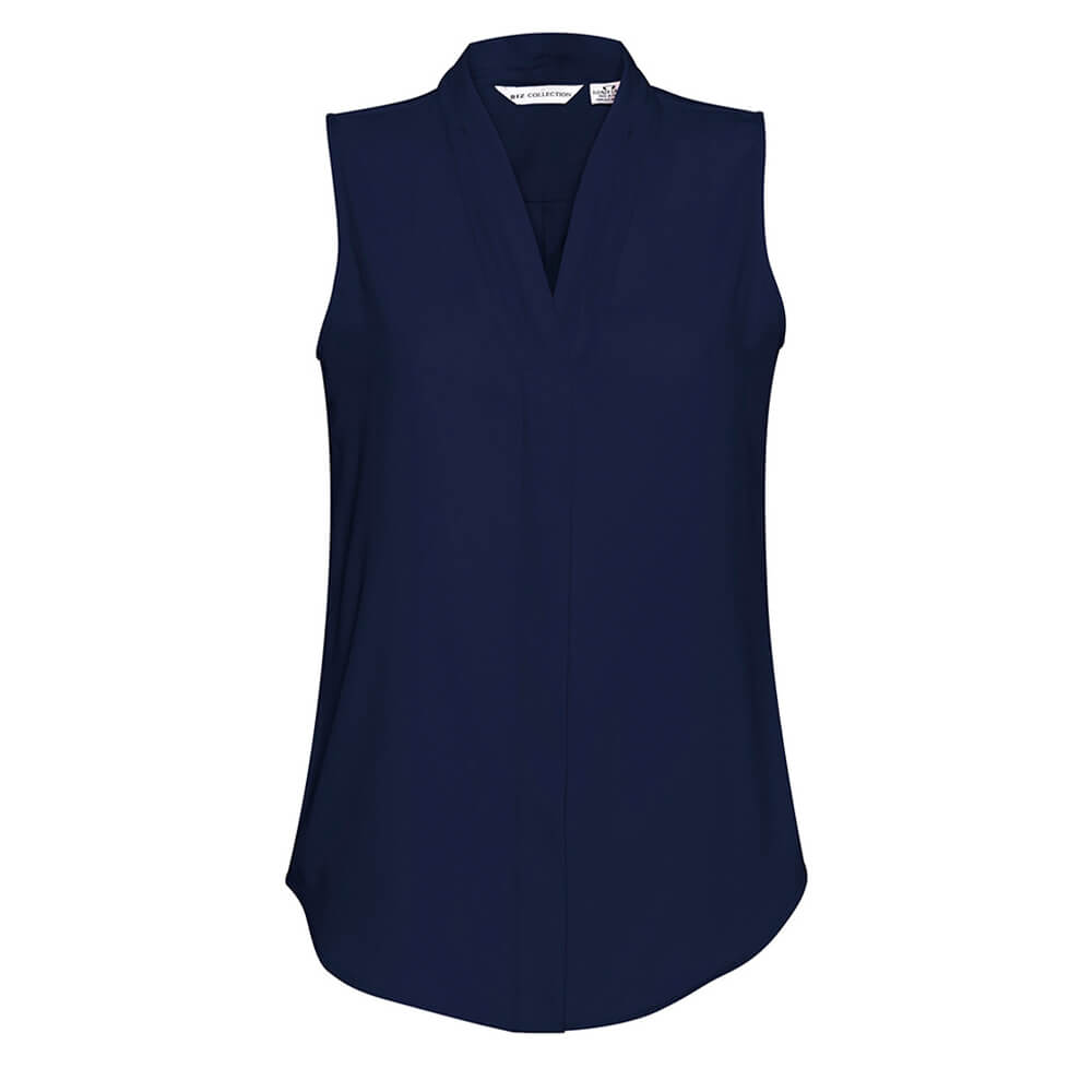 Biz Collection S627LN Womens Madison Sleeveless Top Midnight Blue