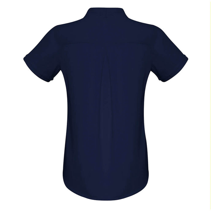 Biz Collection S628LS Womens Madison Short Sleeve Shirt Midnight Blue
