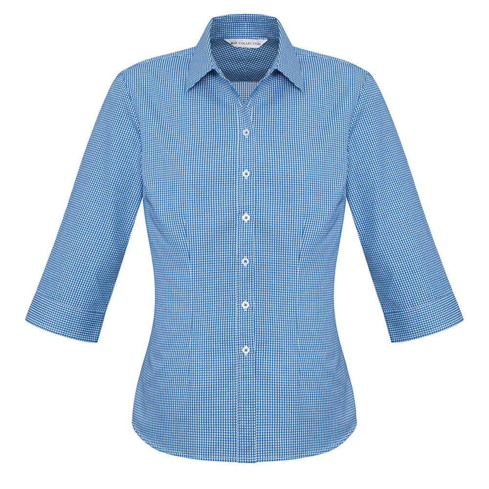 Biz Collection S716LT Womens Ellison 3/4 Sleeve Shirt French Blue