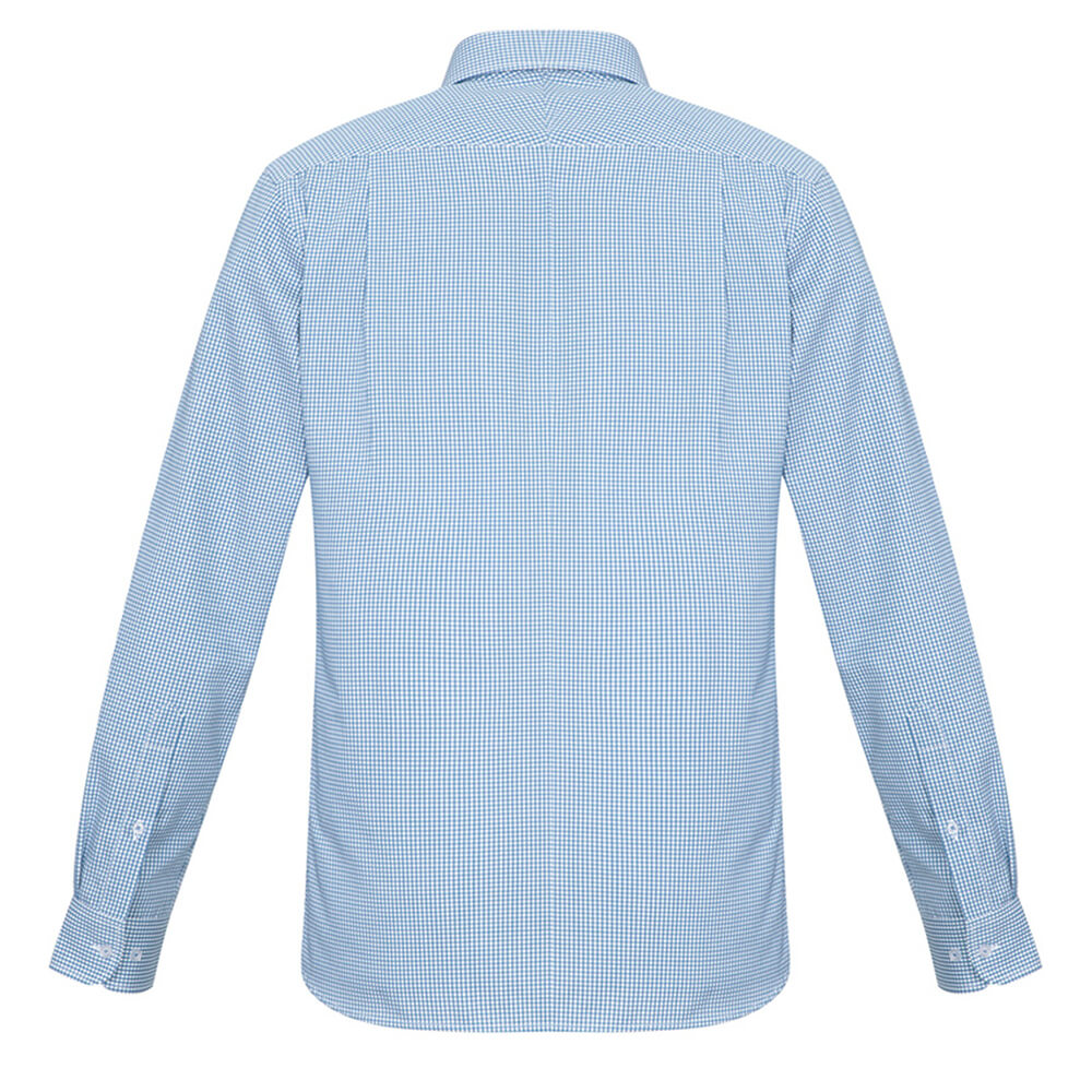 Biz Collection S716ML Mens Ellison Long Sleeve Shirt Blue