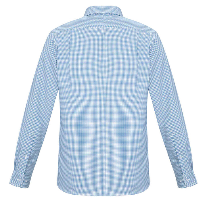 Biz Collection S716ML Mens Ellison Long Sleeve Shirt Blue