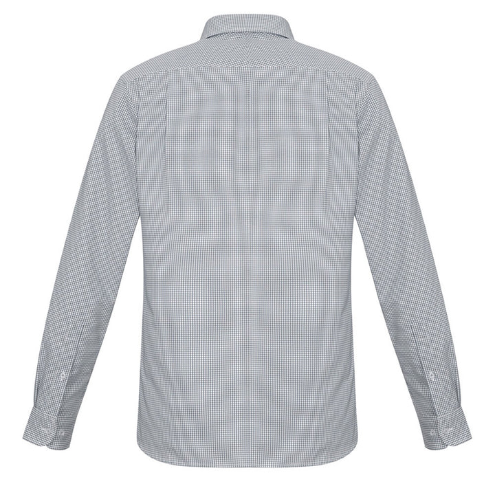 Biz Collection S716ML Mens Ellison Long Sleeve Shirt Silver