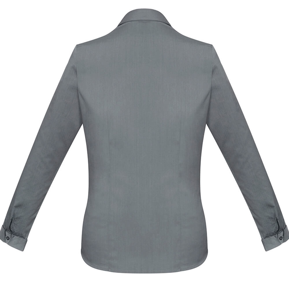 Biz Collection S770LL Womens Monaco Long Sleeve Shirt Platinum