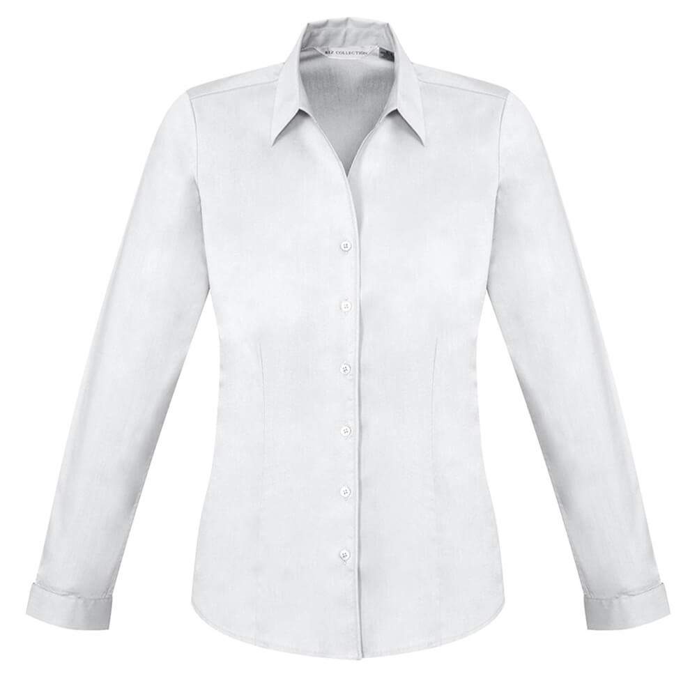 Biz Collection S770LL Womens Monaco Long Sleeve Shirt White