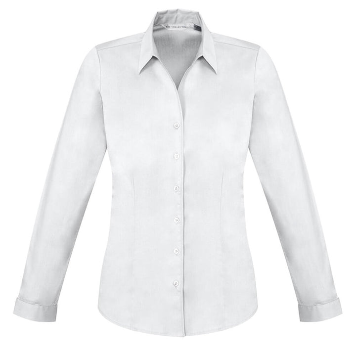 Biz Collection S770LL Womens Monaco Long Sleeve Shirt White