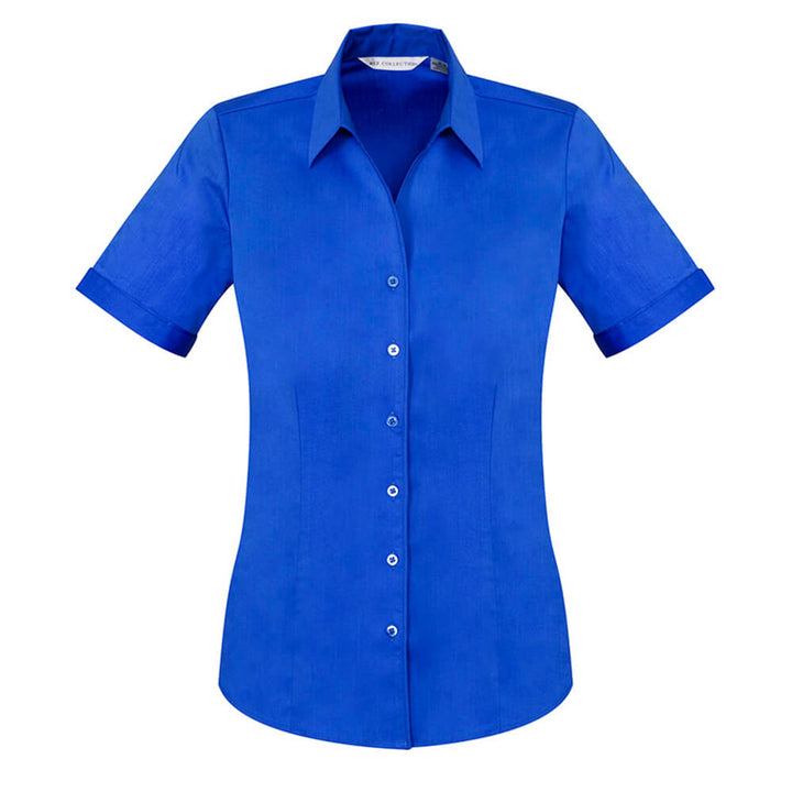 Biz Collection S770LS Womens Monaco Short Sleeve Shirt Electric Blue