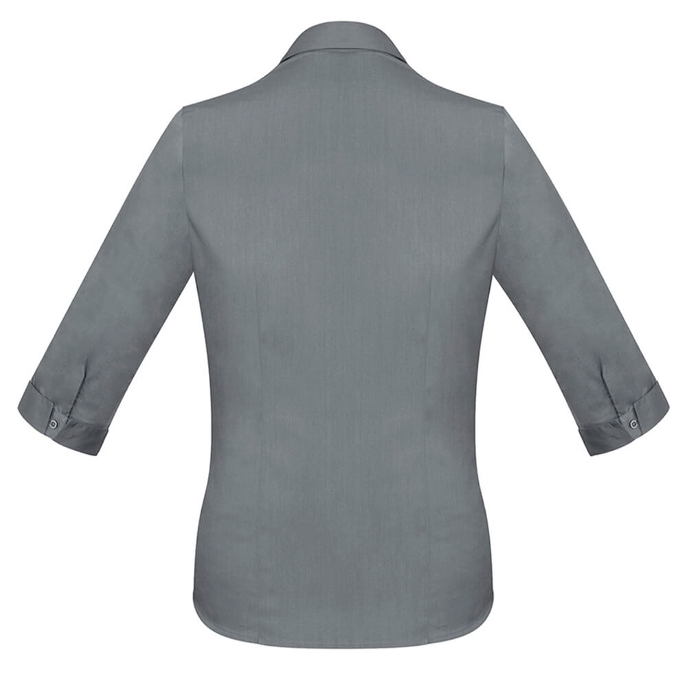 Biz Collection S770LT Womens Monaco 3/4 Sleeve Shirt Platinum
