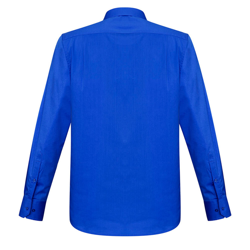 Biz Collection S770ML Mens Monaco Long Sleeve Shirt Electric Blue