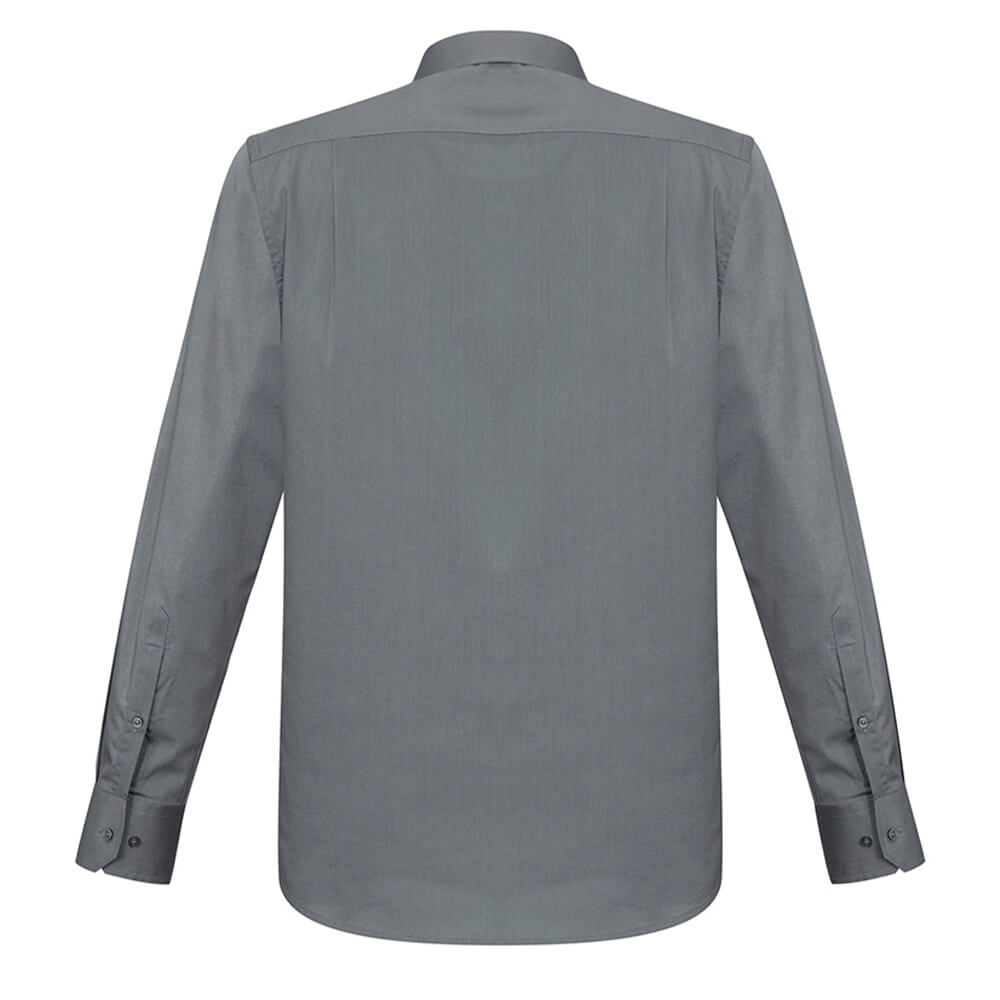 Biz Collection S770ML Mens Monaco Long Sleeve Shirt Platinum