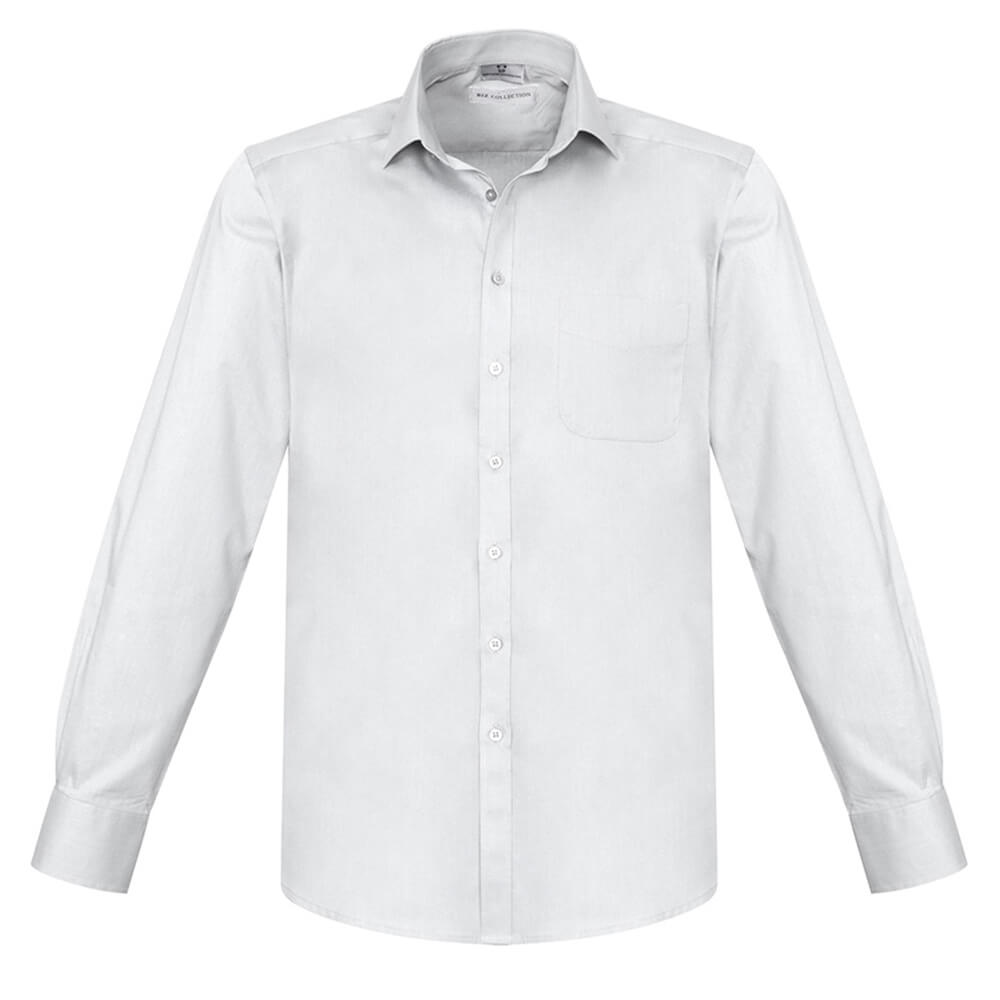 Biz Collection S770ML Mens Monaco Long Sleeve Shirt White
