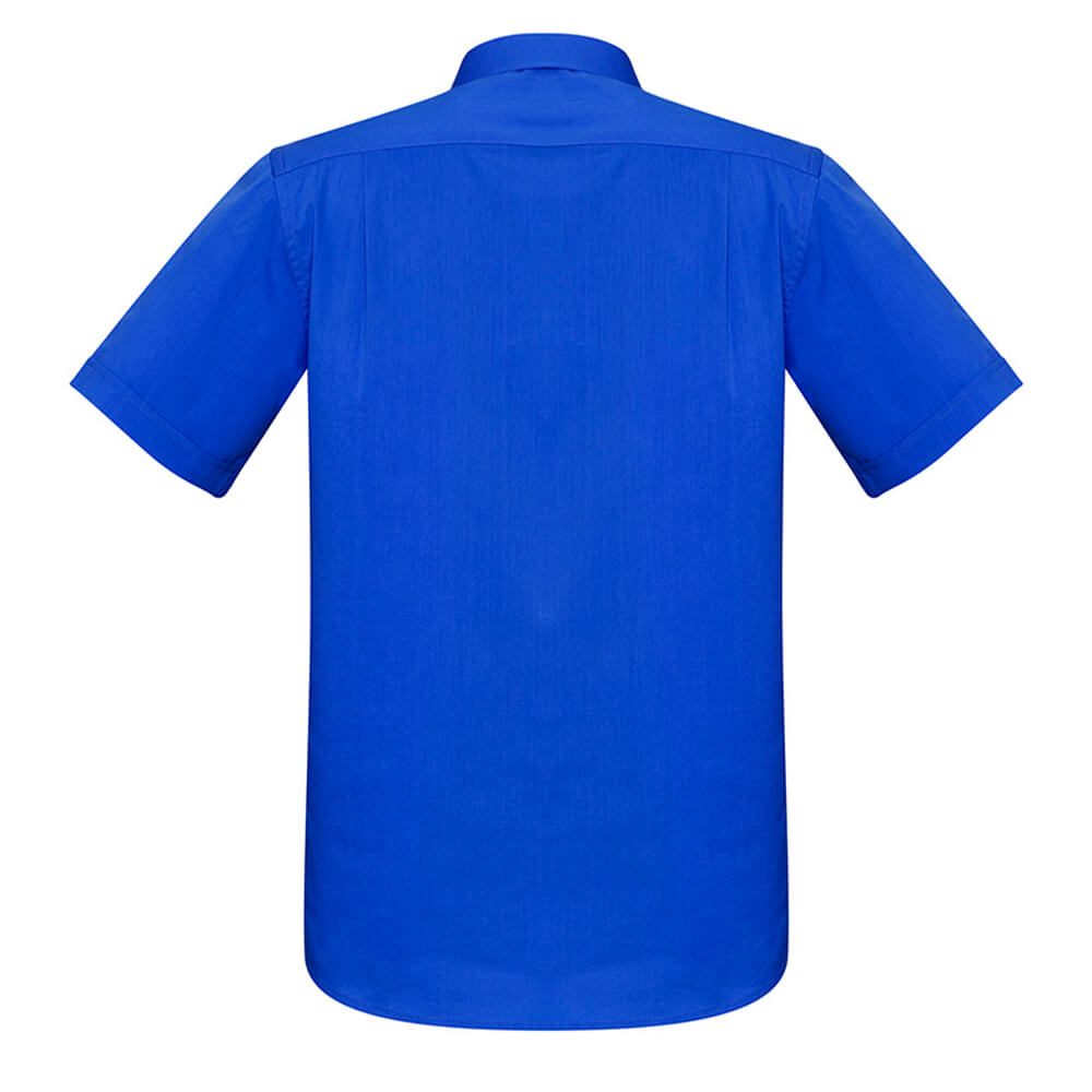 Biz Collection S770MS Mens Monaco Short Sleeve Shirt Electric Blue