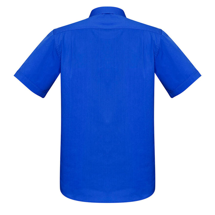 Biz Collection S770MS Mens Monaco Short Sleeve Shirt Electric Blue