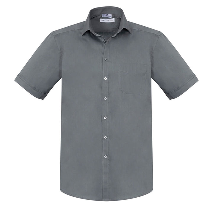 Biz Collection S770MS Mens Monaco Short Sleeve Shirt Platinum