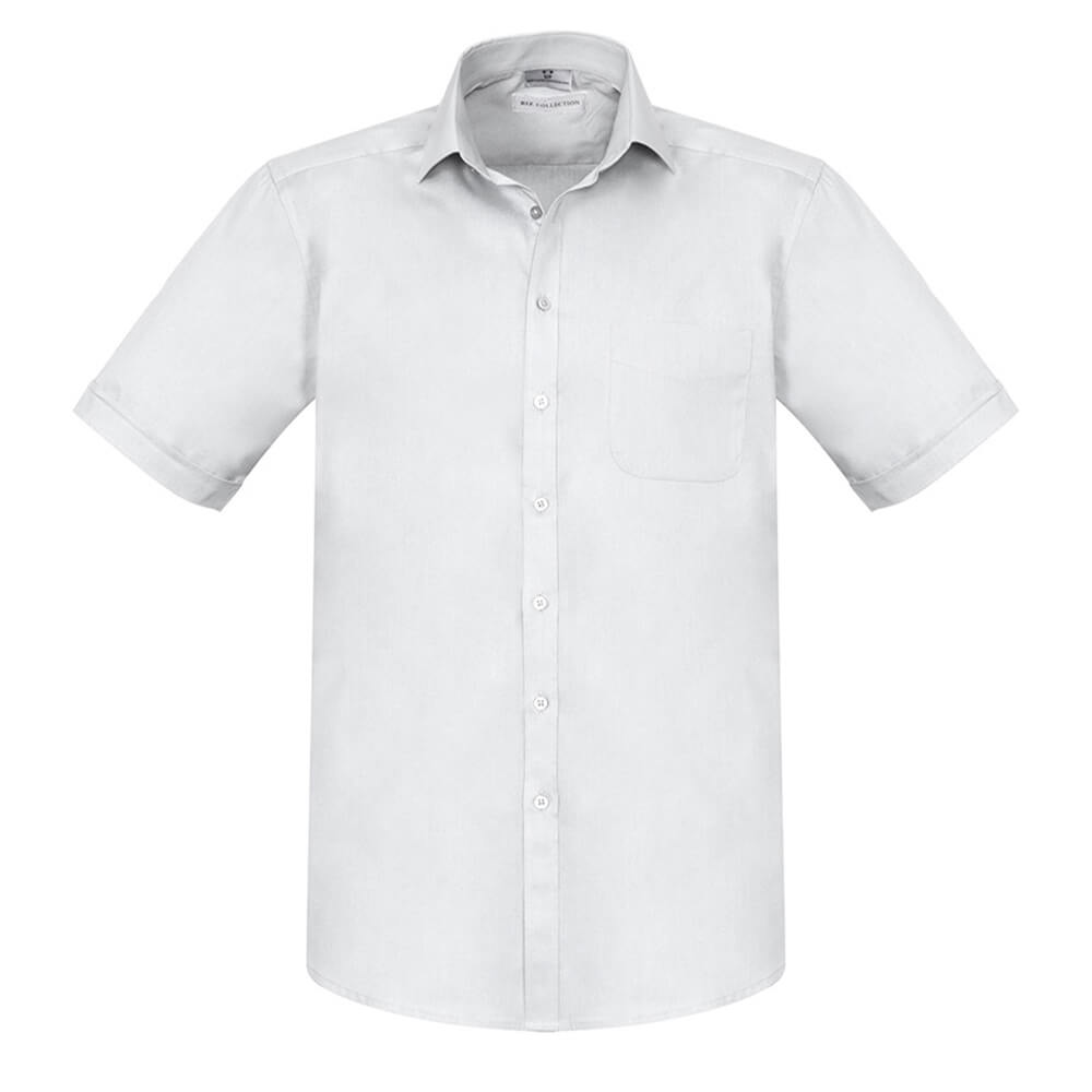 Biz Collection S770MS Mens Monaco Short Sleeve Shirt White