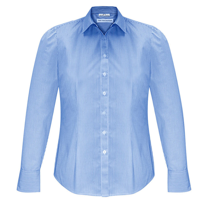 Biz Collection S812LL Womens Euro Long Sleeve Shirt Blue