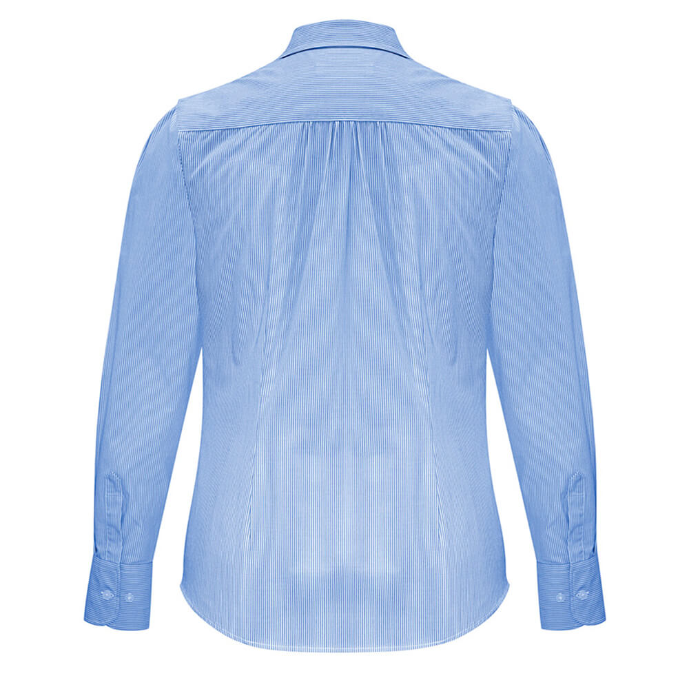 Biz Collection S812LL Womens Euro Long Sleeve Shirt Blue
