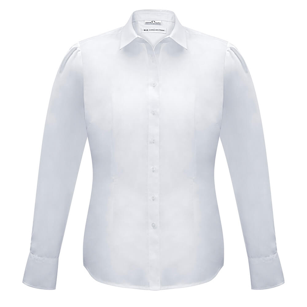 Biz Collection S812LL Womens Euro Long Sleeve Shirt White