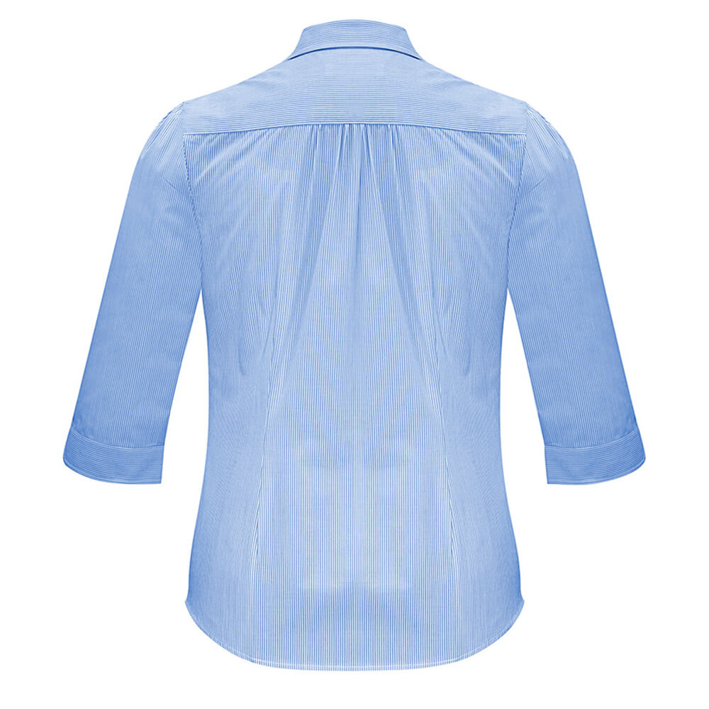 Biz Collection S812LT Womens Euro 3/4 Sleeve Shirt Blue