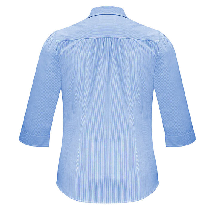 Biz Collection S812LT Womens Euro 3/4 Sleeve Shirt Blue