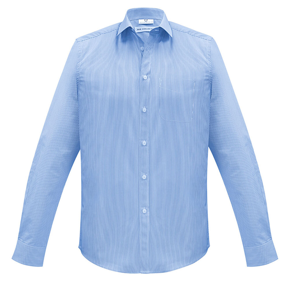 Biz Collection S812ML Mens Euro Long Sleeve Shirt Blue