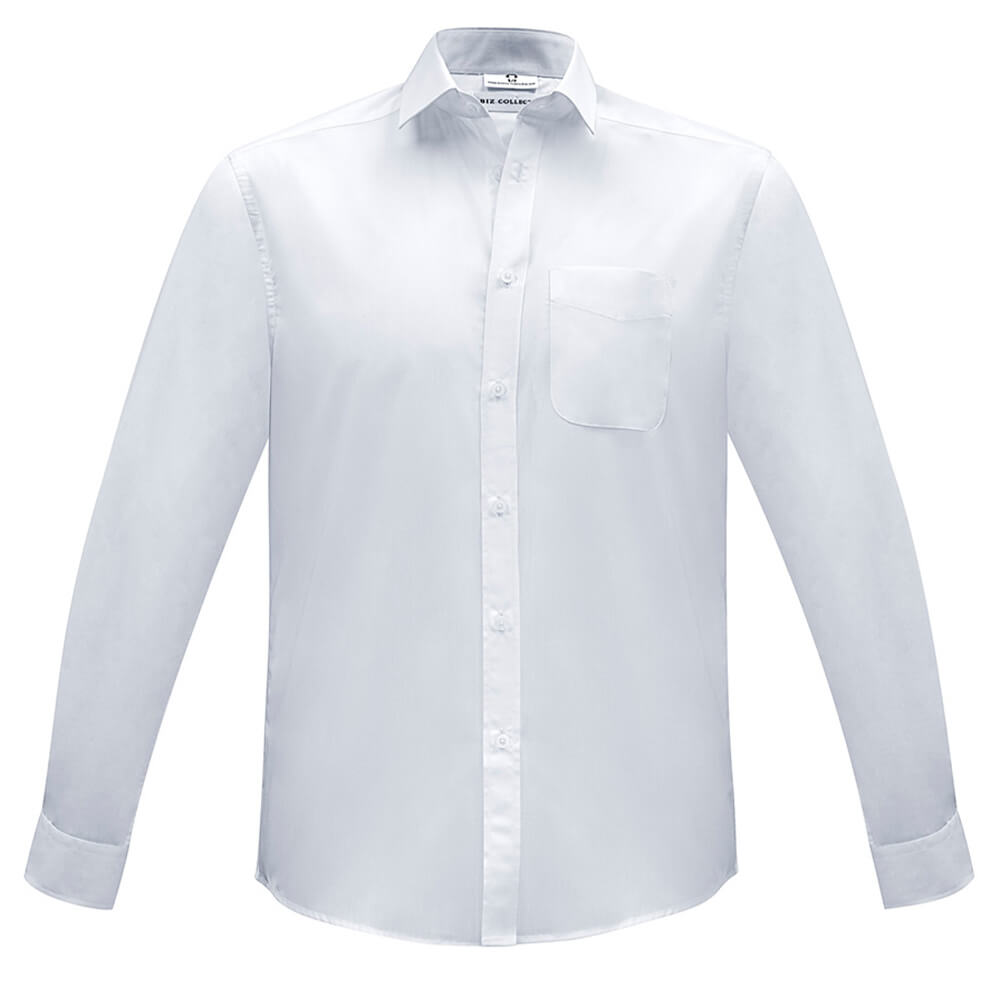 Biz Collection S812ML Mens Euro Long Sleeve Shirt White