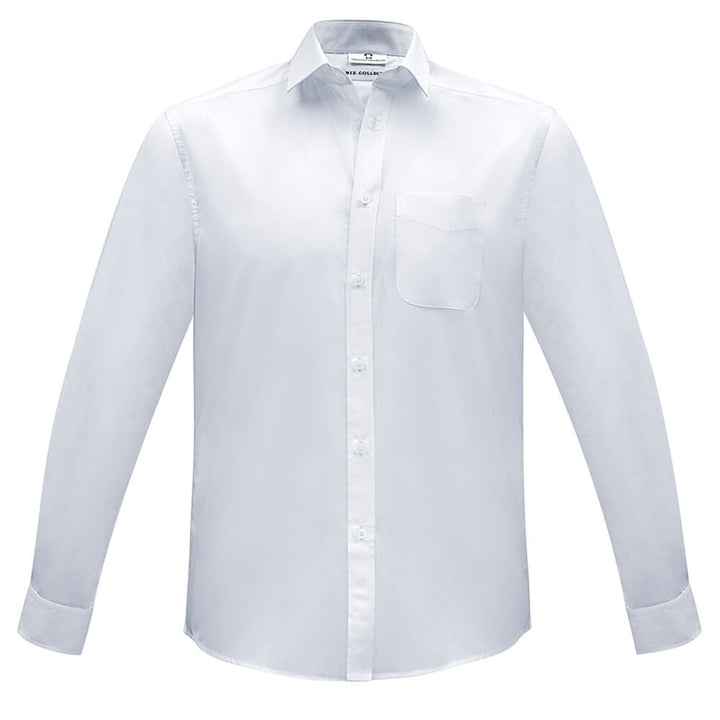 Biz Collection S812ML Mens Euro Long Sleeve Shirt White