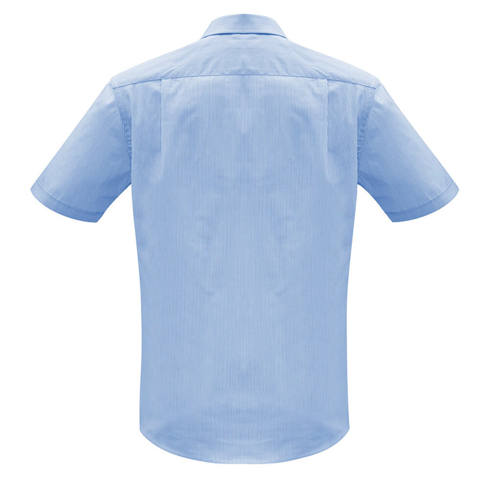 Biz Collection S812MS Mens Euro Short Sleeve Shirt Blue