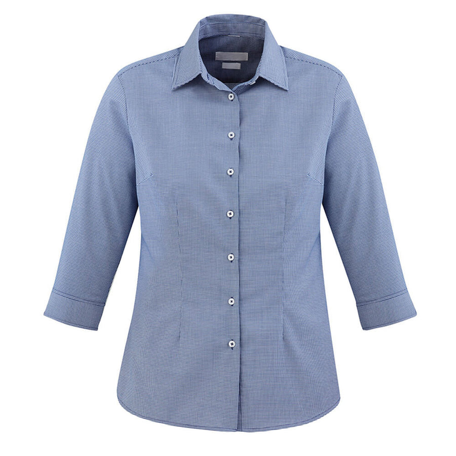 Biz Collection S910LT Womens Jagger 3/4 Sleeve Shirt French Blue Front