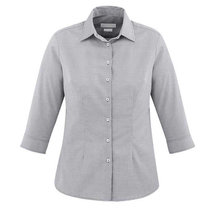 Biz Collection S910LT Womens Jagger 3/4 Sleeve Shirt Silver