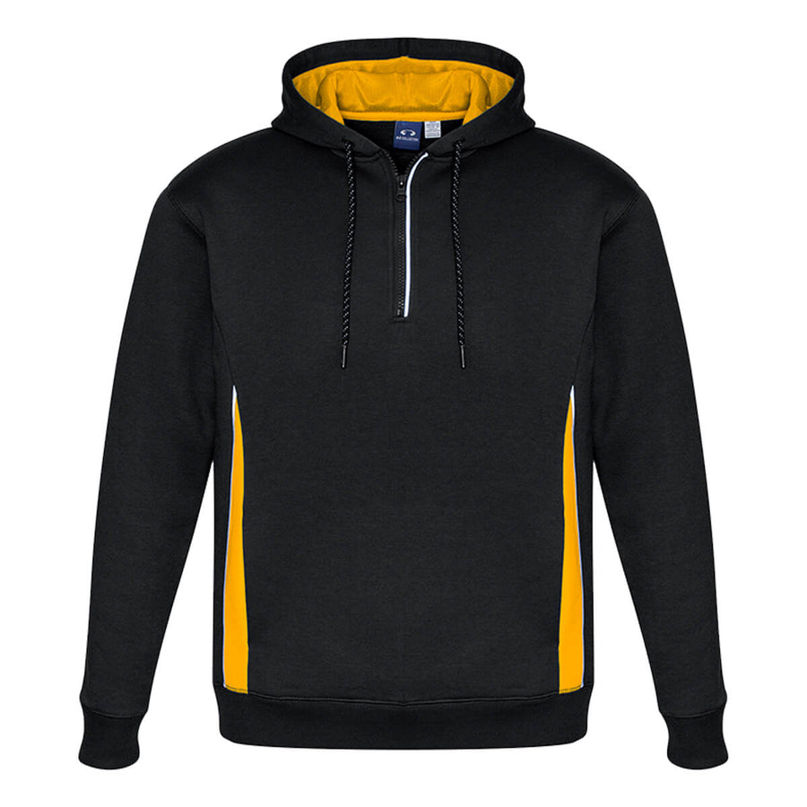 Biz Collection SW710M Renegade Adults Hoodie Black/Gold/Silver Front