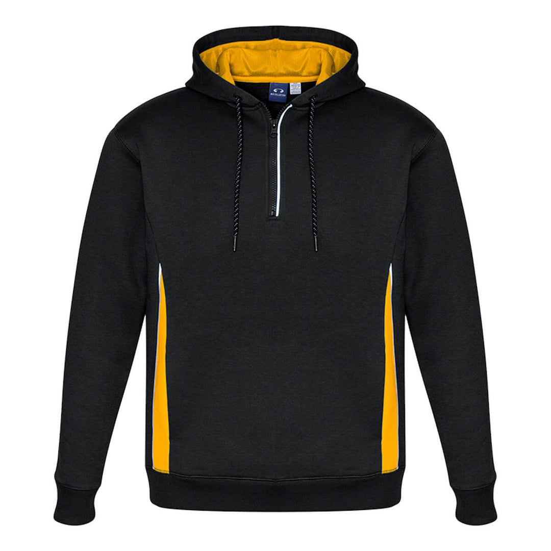 Biz Collection SW710M Renegade Adults Hoodie Black/White/Silver