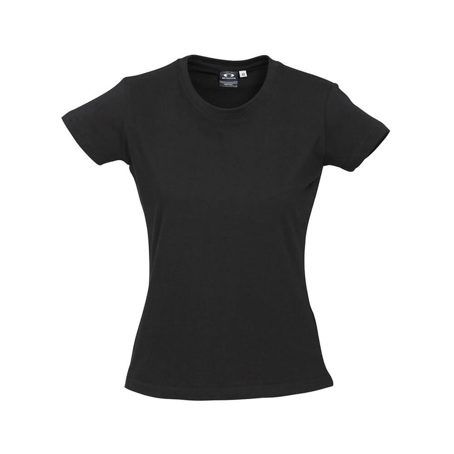 Biz Collection T10022 Womens Ice Tee - Black Front