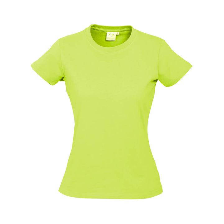 Biz Collection T10022 Womens Ice Tee Fluoro Yellow/Lime