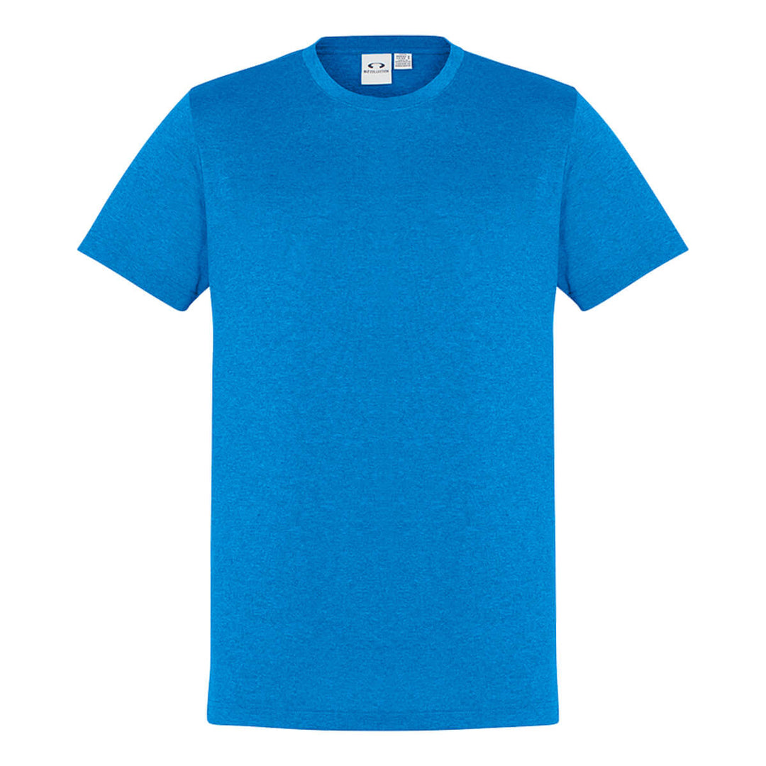 Biz Collection T800MS Mens Aero Tee Cyan