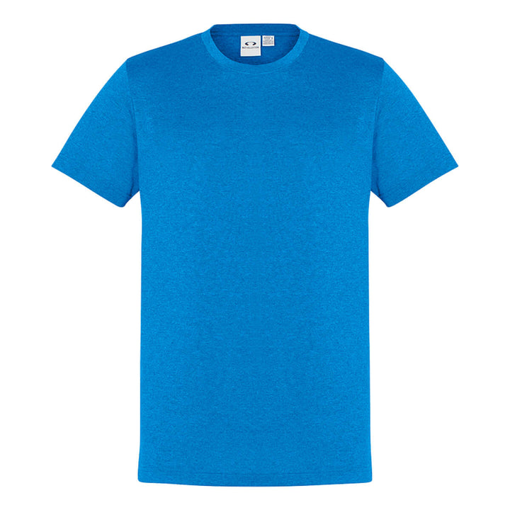 Biz Collection T800MS Mens Aero Tee Cyan