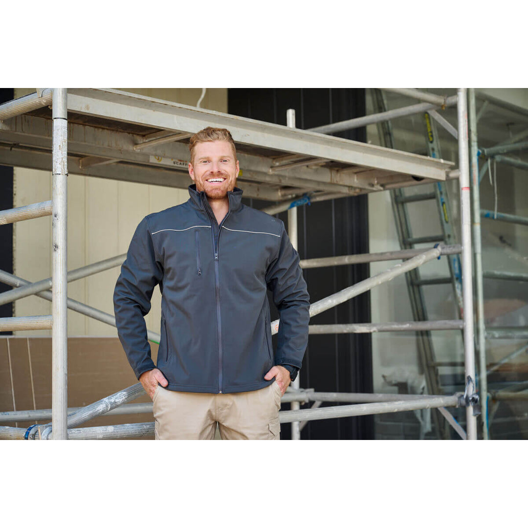 Bisley BJ6060 Soft Shell Jacket Navy View 01