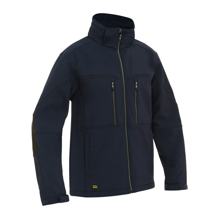 Bisley BJ6570 Hooded Soft Shell Jacket Black View 01