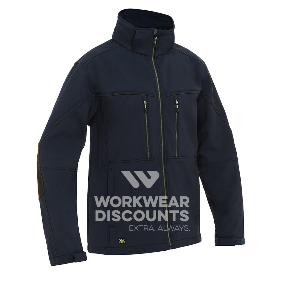 Bisley BJ6570 Hooded Soft Shell Jacket Navy Front