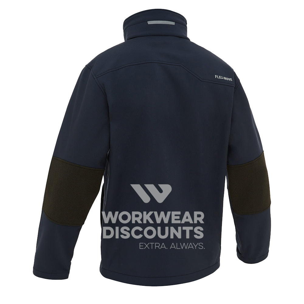 Bisley BJ6570 Hooded Soft Shell Jacket Navy Back