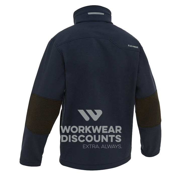 Bisley BJ6570 Hooded Soft Shell Jacket Navy Back
