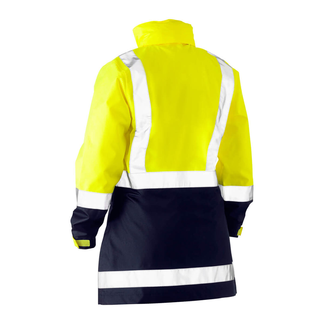 Bisley BJL6966T Yellow Navy – Back View