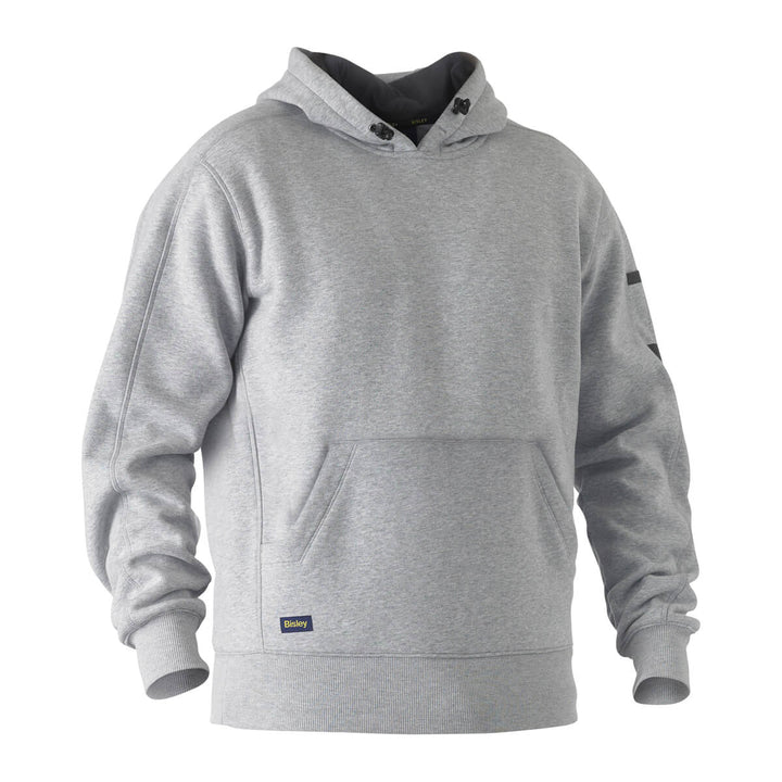 Bisley BK6724 Work Fleece Hoodie Grey Marle