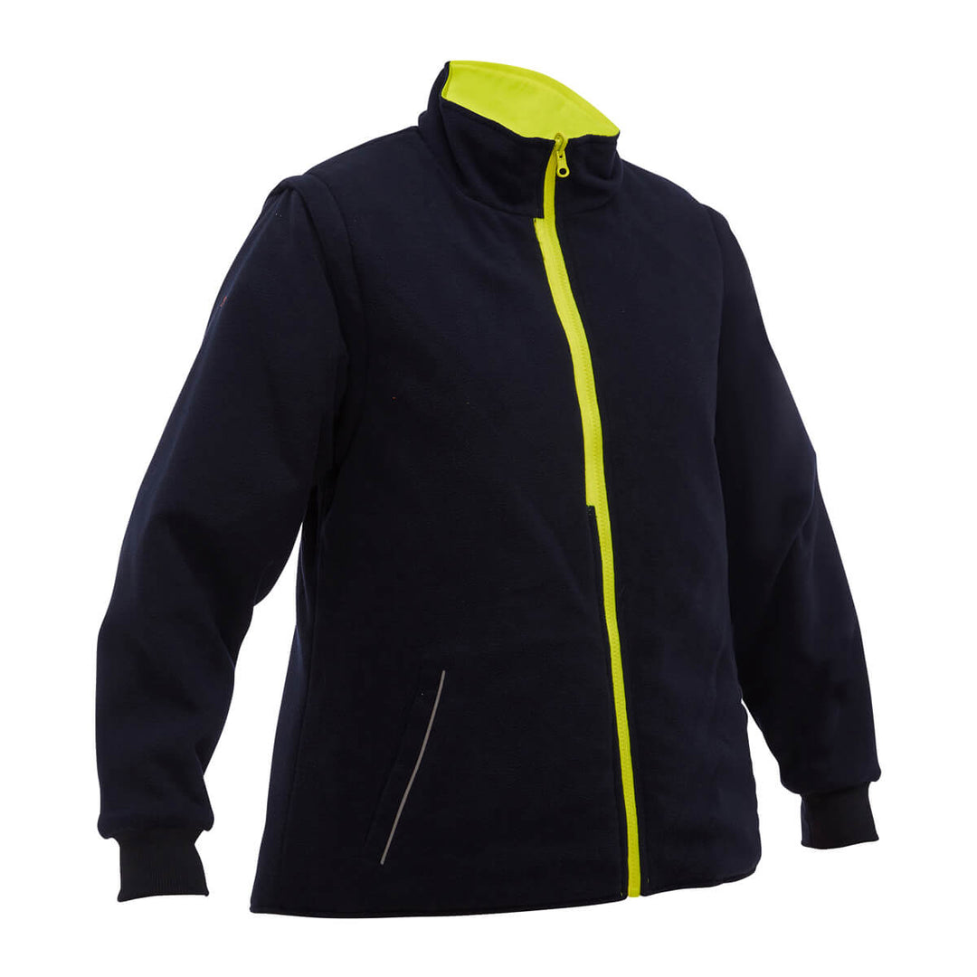 Bisley BKL6975  Navy inner from the Yellow jacket Front view