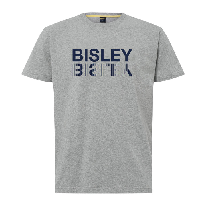 Bisley BKT097 Mens Flipped Logo Tee Short Sleeve Navy Front
