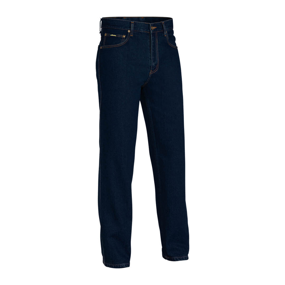 Bisley BP6050 Rough Rider Denim Jeans Blue Front