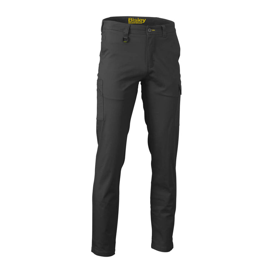 BPC6008 Stretch Cotton Drill Cargo Pants Charcoal Front