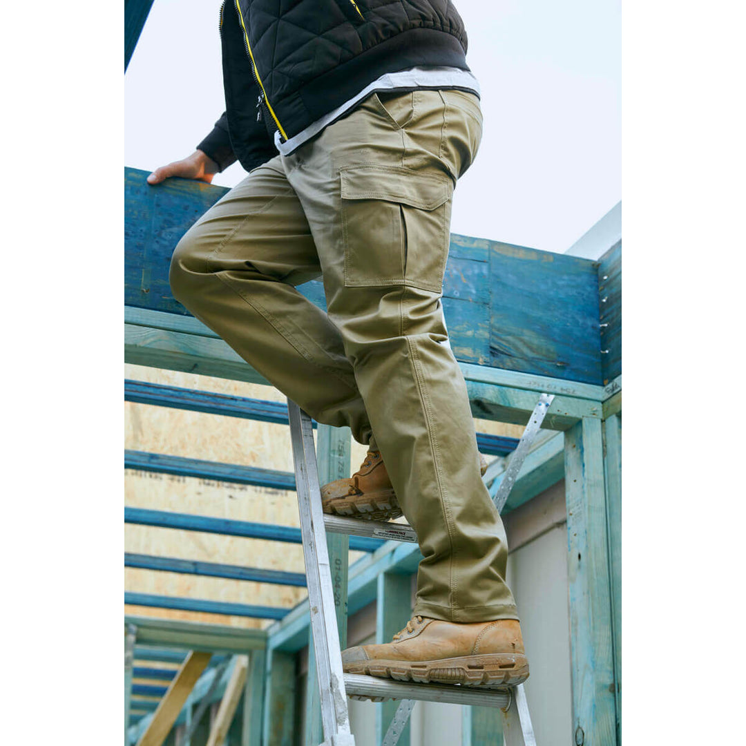 BPC6008 Stretch Cotton Drill Cargo Pants Charcoal Front