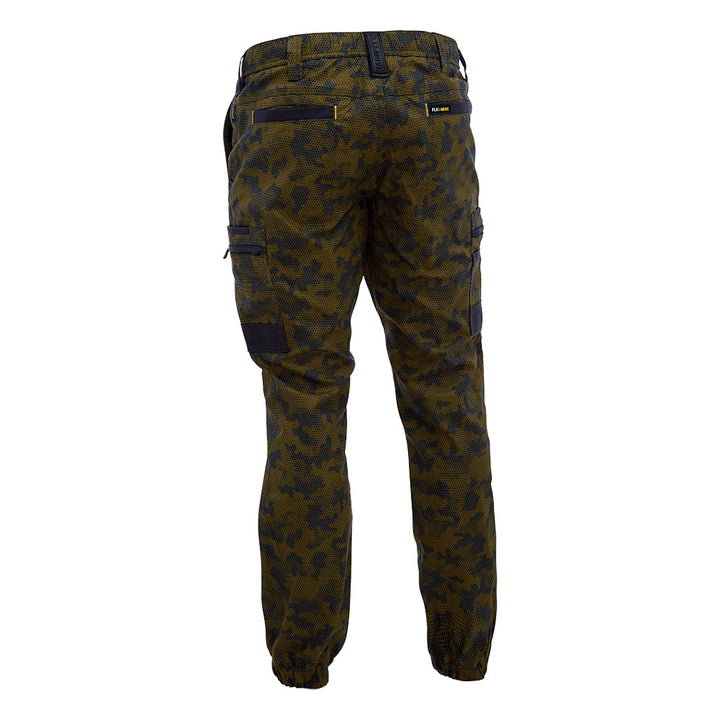 Bisley BPC6337 FLX & Move Stretch Camo Cargo Pants Army Honeycomb Back